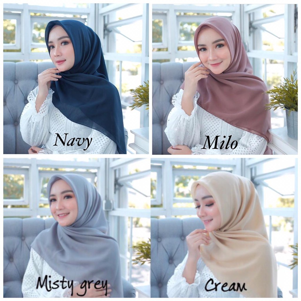 Ide 72+ Jilbab Bella Square Warna Hazelnut