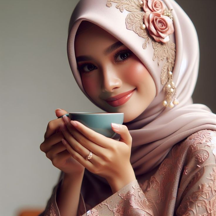 Hijab cantik | Kecantikan, Hijab