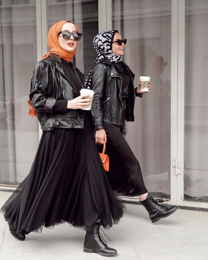 Pin by Woman’s life on Mode hijab | Rock outfits, Rocker chic outfit ...