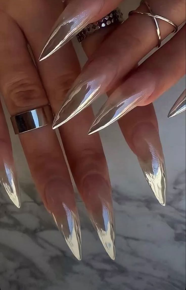 Pin on 00:00 | Gel nails, Funky nails, Nail designs