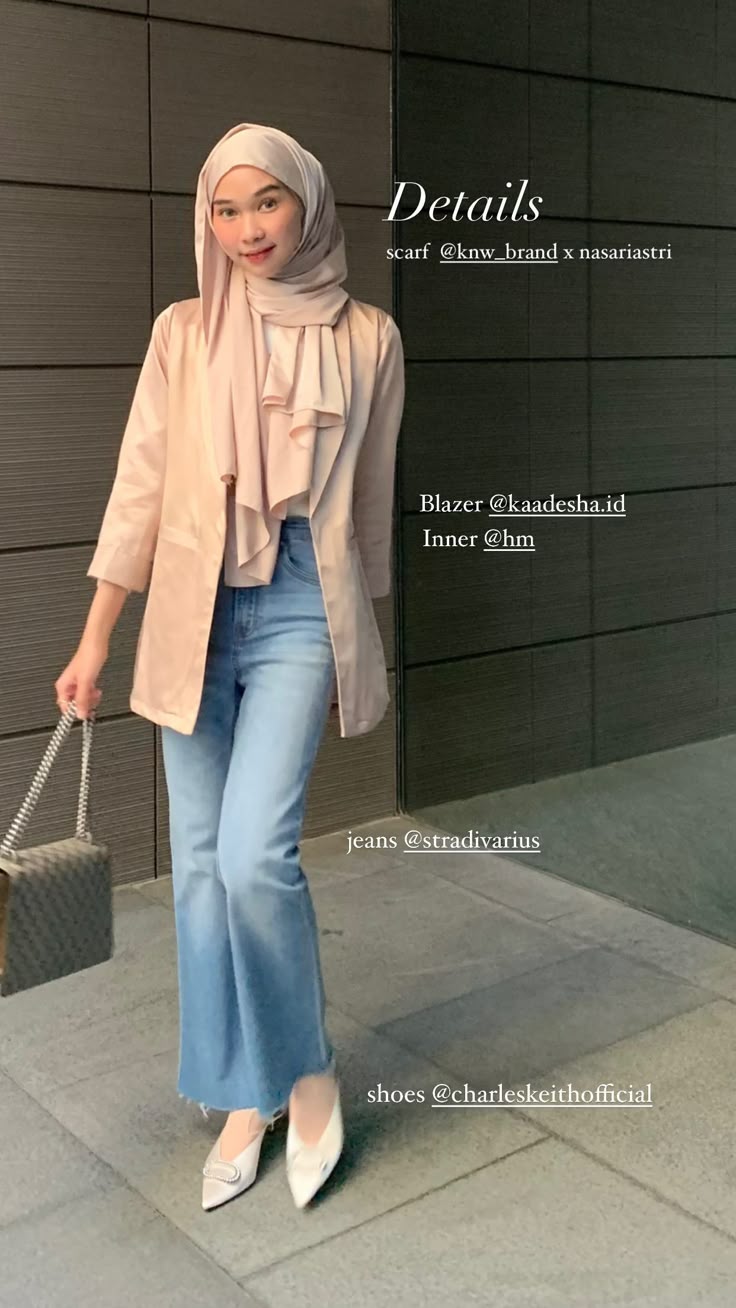 Pin oleh Claudia di office | Gaya hijab kasual, Pakaian kantor wanita ...