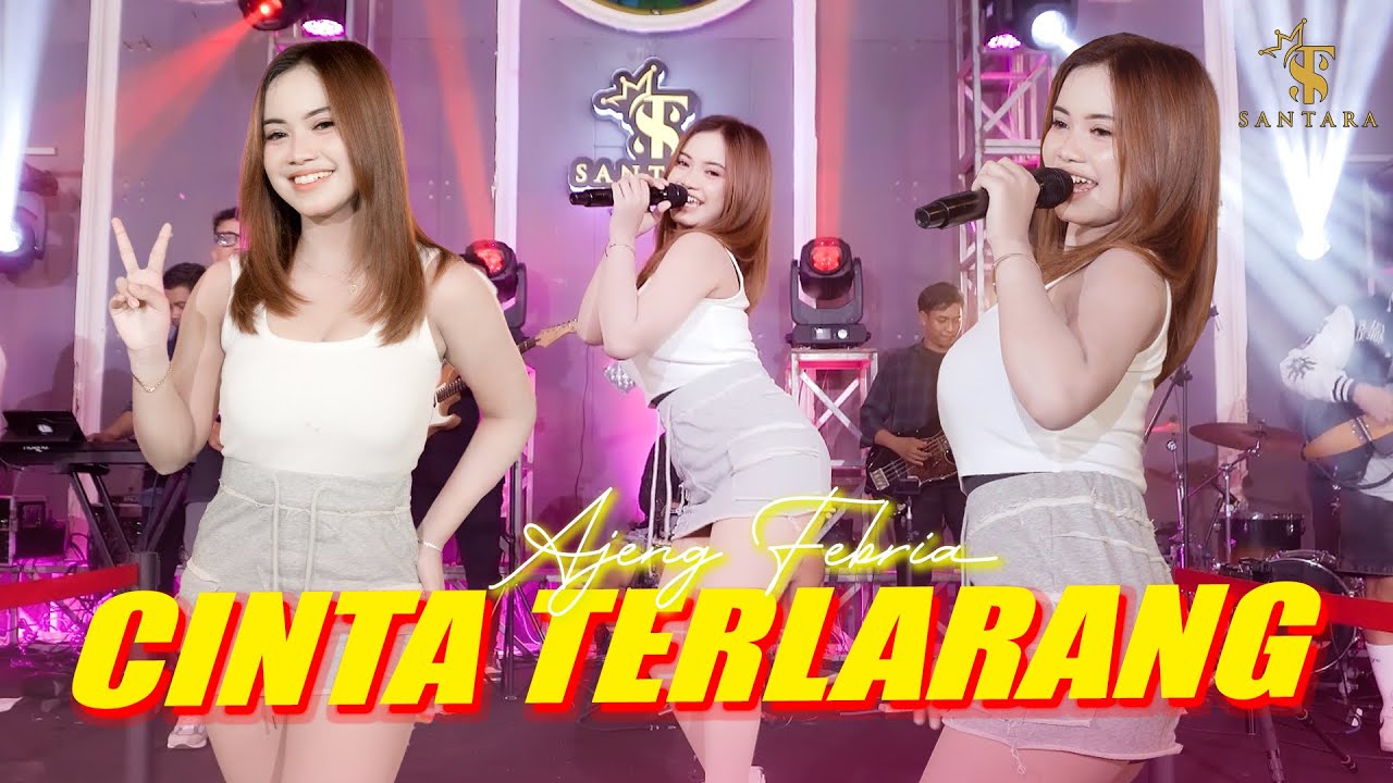 Ajeng Febria - CINTA TERLARANG | Santara (Official Music Live) - YouTube
